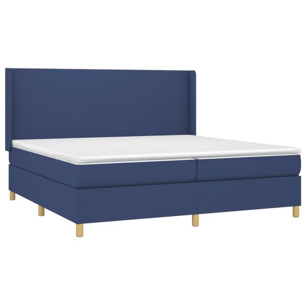 vidaXL &Kappa;&rho;&epsilon;&beta;ά&tau;&iota; Boxspring &mu;&epsilon; &Sigma;&tau;&rho;ώ&mu;&alpha; &Mu;&pi;&lambda;&epsilon; 200x200 &epsilon;&kappa;. &Upsilon;&phi;&alpha;&sigma;&mu;ά&tau;&iota;&nu;&omicron;