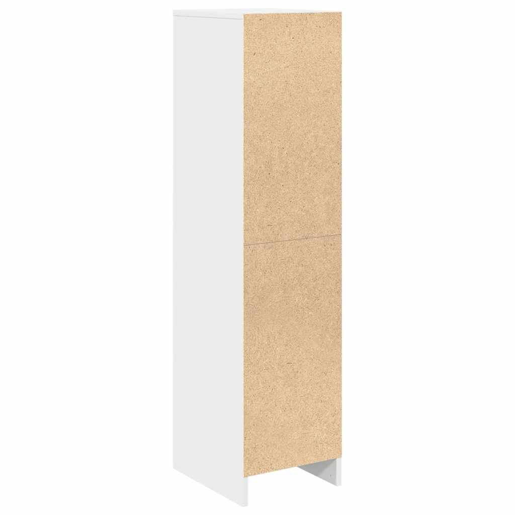 vidaXL Ντουλάπι Λευκό 29,5x34x119,5 εκ. Επεξεργασμένο Ξύλο δρυός