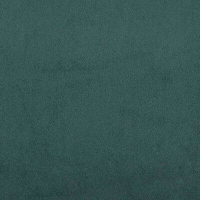 vidaXL Σετ Σαλονιού 3 Τεμαχίων Σκούρο πράσινο Βελούδινο με Μαξιλάρια