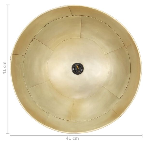 vidaXL Φωτιστικό Κρεμαστό Vintage Στρογγυλό 25 W Μπρονζέ 41 εκ. Ε27