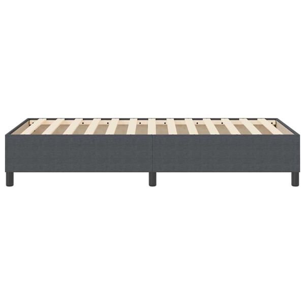 vidaXL Κρεβάτι με ελατήρια Σκούρο γκρι 90 x 200 cm Βελούδο