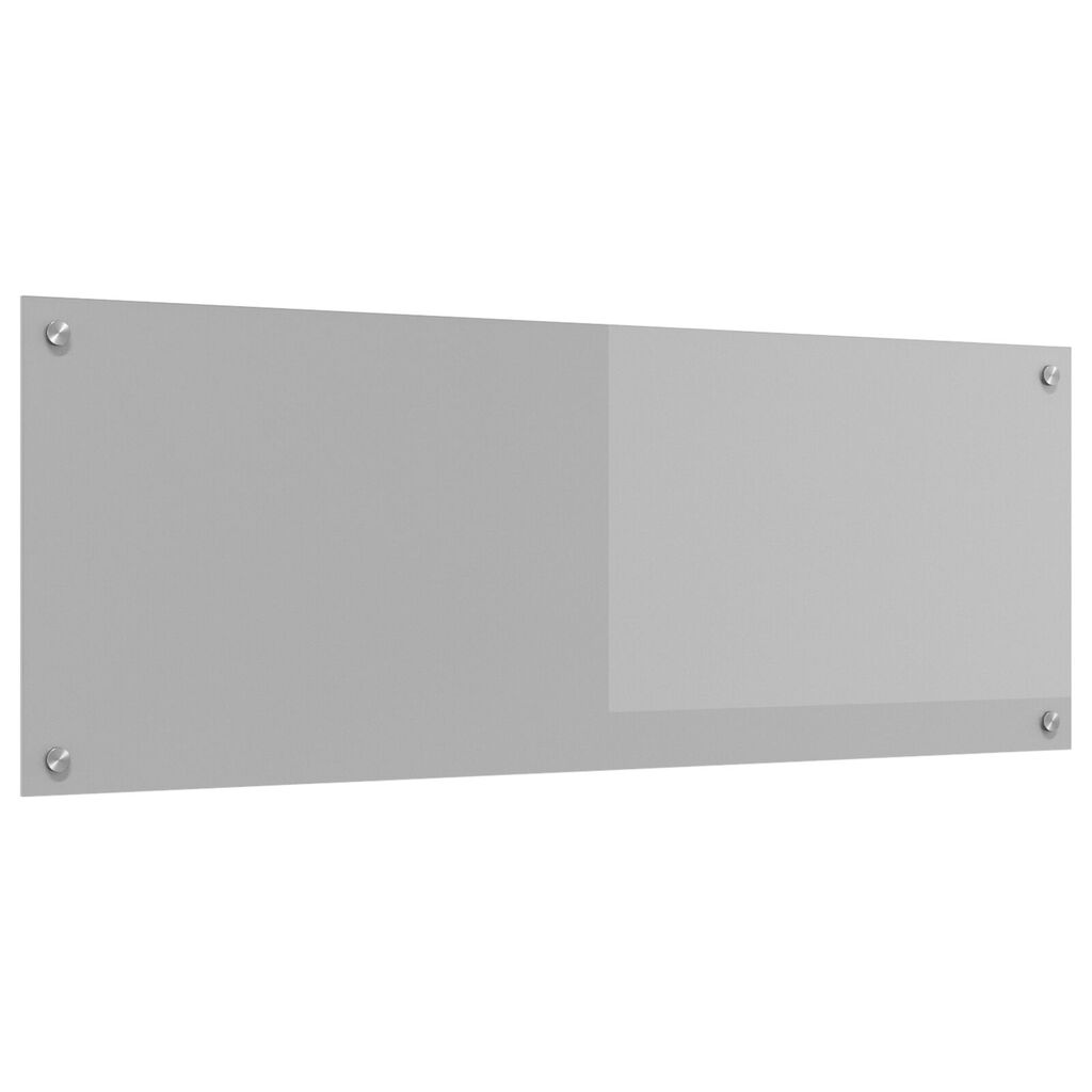vidaXL Φωτιστικό Πίσω Κουζίνας Ανοιχτό Γκρι 110x40x0,6 εκ. Γυαλί Ανθεκτικό