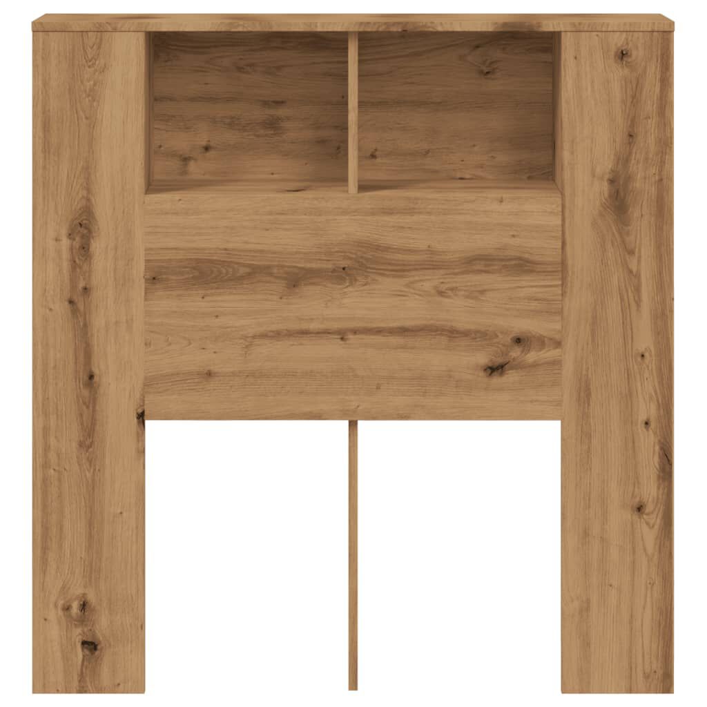 vidaXL Ντουλάπι κεφαλάρι Δρυς τεχνίτης 100x19x104,5 cm