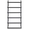 vidaXL Βάση για Πετσέτες Επιτοίχια Μαύρη 24 x 12 x 48 εκ. Ατσάλινη