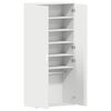 vidaXL Ντουλάπα Παπουτσιών Λευκό 80 x 39 x 180 εκ Επεξεργασμένο ξύλο
