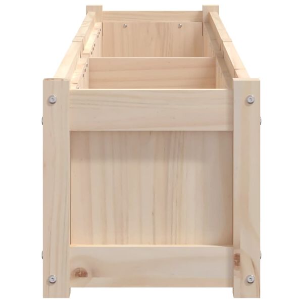 vidaXL Ζαρντινιέρα 180 x 31 x 31 εκ. από Μασίφ Ξύλο Πεύκου