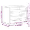 vidaXL Οργανωτής Γραφείου Παλαιό ξύλο 36 x 26 x 29.5 εκ