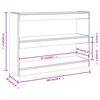 vidaXL Βιβλιοθήκη/Διαχωριστικό Χώρου Λευκό 100 x 30 x 72 εκ.