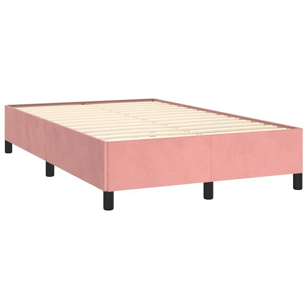 vidaXL &Kappa;&rho;&epsilon;&beta;ά&tau;&iota; Boxspring &mu;&epsilon; &Sigma;&tau;&rho;ώ&mu;&alpha; &Rho;&omicron;&zeta; 120x190 &epsilon;&kappa;. &Beta;&epsilon;&lambda;&omicron;ύ&delta;&iota;&nu;&omicron;