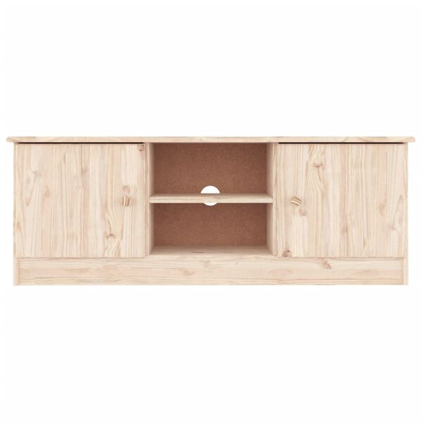 vidaXL Έπιπλο Τηλεόρασης ALTA 112 x 35 x 41 εκ. από Μασίφ Ξύλο Πεύκου