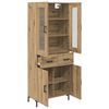 vidaXL Highboard &mu;&epsilon; &sigma;&upsilon;&rho;&tau;ά&rho;&iota; 2 pcs Artisan Oak &Epsilon;&pi;&epsilon;&xi;&epsilon;&rho;&gamma;&alpha;&sigma;&mu;έ&nu;&omicron; &xi;ύ&lambda;&omicron;