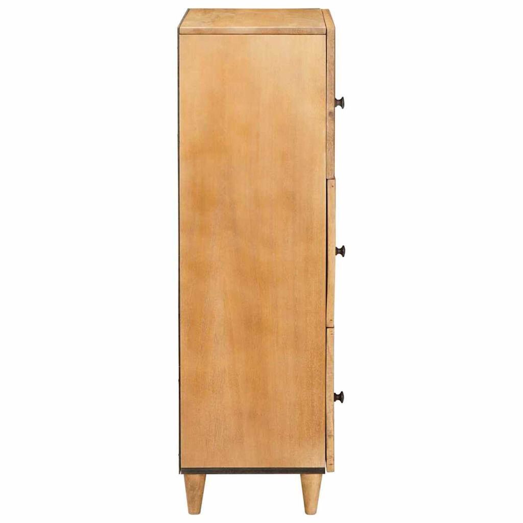 vidaXL Highboard Ανοιχτό καφέ 40 x 33 x 110 εκ Μασίφ ξύλο μάνγκο