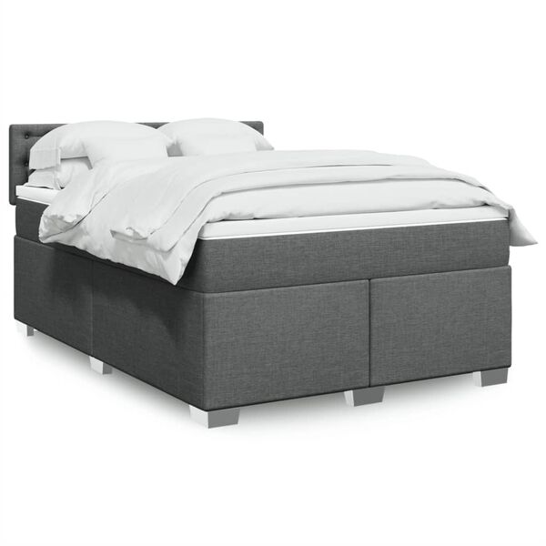 vidaXL &Kappa;&rho;&epsilon;&beta;ά&tau;&iota; Boxspring &mu;&epsilon; &Sigma;&tau;&rho;ώ&mu;&alpha; &Sigma;&kappa;&omicron;ύ&rho;&omicron; &Gamma;&kappa;&rho;&iota; 140x200 &epsilon;&kappa; &Upsilon;&phi;&alpha;&sigma;&mu;ά&tau;&iota;&nu;&omicron;
