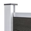 vidaXL Πάνελ Περίφραξης Γκρι 175 x 146 εκ. από WPC