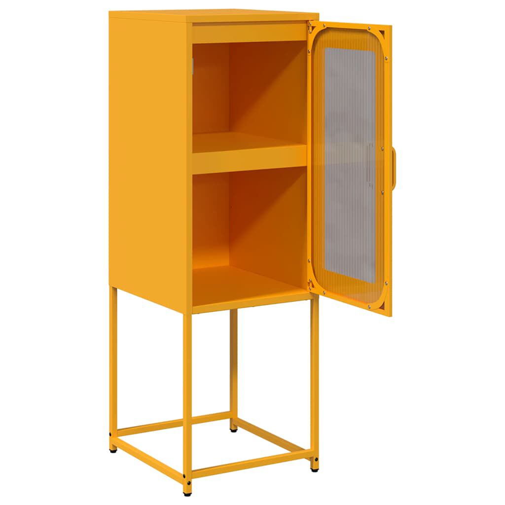vidaXL Sideboard Μουστάρδα κίτρινη 36x39x107 cm χάλυβα ψυχρής έλασης