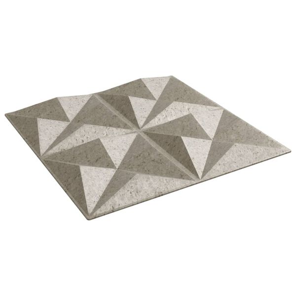 vidaXL Πάνελ Τοίχου 24 τεμ. Τσιμέντο Origami 50 x 50 εκ. 6 μ² από XPS