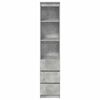 vidaXL Ντουλάπι Γκρι Σκυροδέματος 37,5x35x180 εκ. Επεξεργασμένο Ξύλο