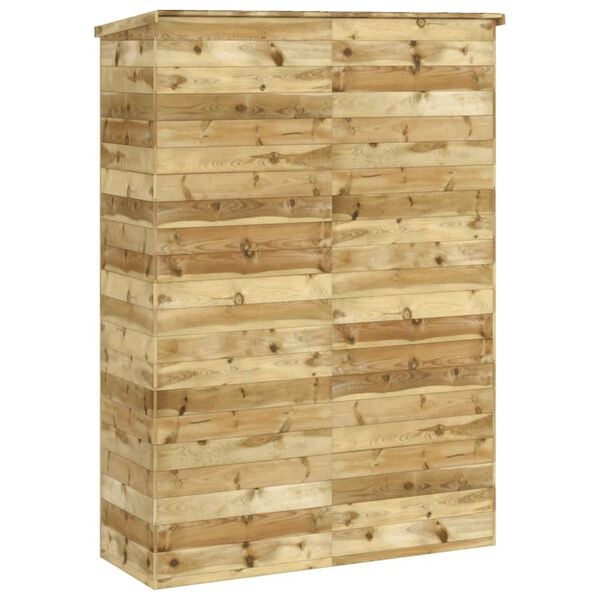 vidaXL Αποθήκη Εργαλείων Κήπου 123x45x171 εκ. Εμποτισμένο Μασίφ Πεύκο