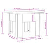 vidaXL Τραπεζάκι Σαλονιού Γκρι Sonoma 55x55x42 εκ. Επεξεργασμένο Ξύλο