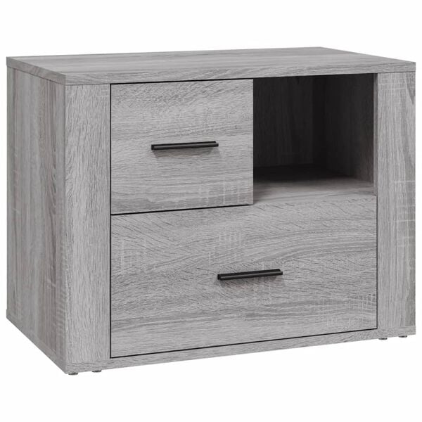 vidaXL Κομοδίνο Γκρι Sonoma 60x36x45 εκ. από Επεξεργασμένο Ξύλο