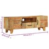 vidaXL Έπιπλο TV Σκαλισμένο στο Χέρι 120x30x40 εκ. Μασίφ Ανακυκλ. Ξύλο