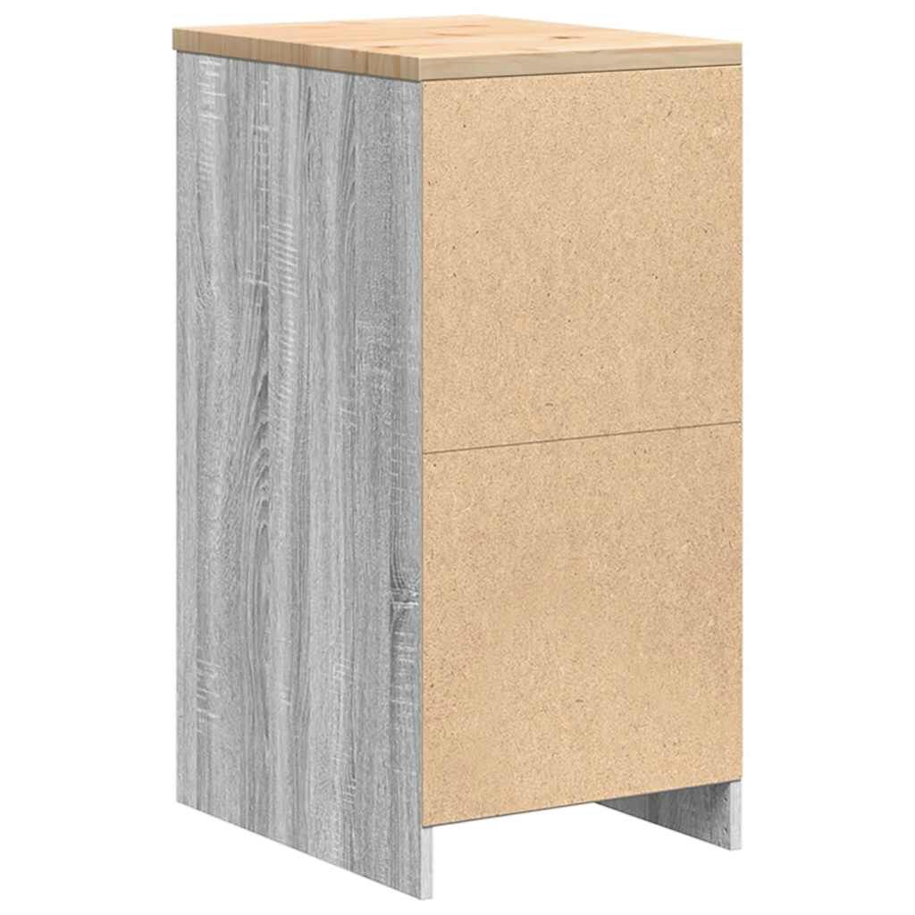 vidaXL ντουλάπι αποθήκευσης γκαράζ 40x51x85 εκ μασίφ ξύλο πεύκο