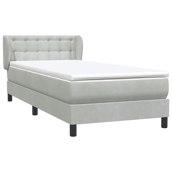 vidaXL &Kappa;&rho;&epsilon;&beta;ά&tau;&iota; Boxspring &mu;&epsilon; &Sigma;&tau;&rho;ώ&mu;&alpha; &Alpha;&nu;&omicron;&iota;&chi;&tau;ό &Gamma;&kappa;&rho;&iota; 100x210 &epsilon;&kappa;. &Beta;&epsilon;&lambda;&omicron;ύ&delta;&iota;&nu;&omicron;