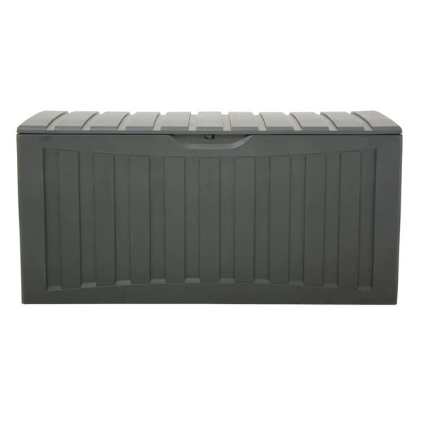 vidaXL Μπαούλο Αποθήκευσης Μαύρο 118 x 53 x 57 εκ. Πολυπροπυλένιο