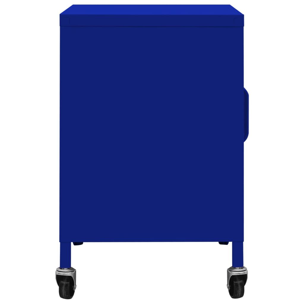 vidaXL Ντουλάπι Αποθήκευσης Ναυτικό Μπλε 60 x 35 x 56 εκ. από Ατσάλι