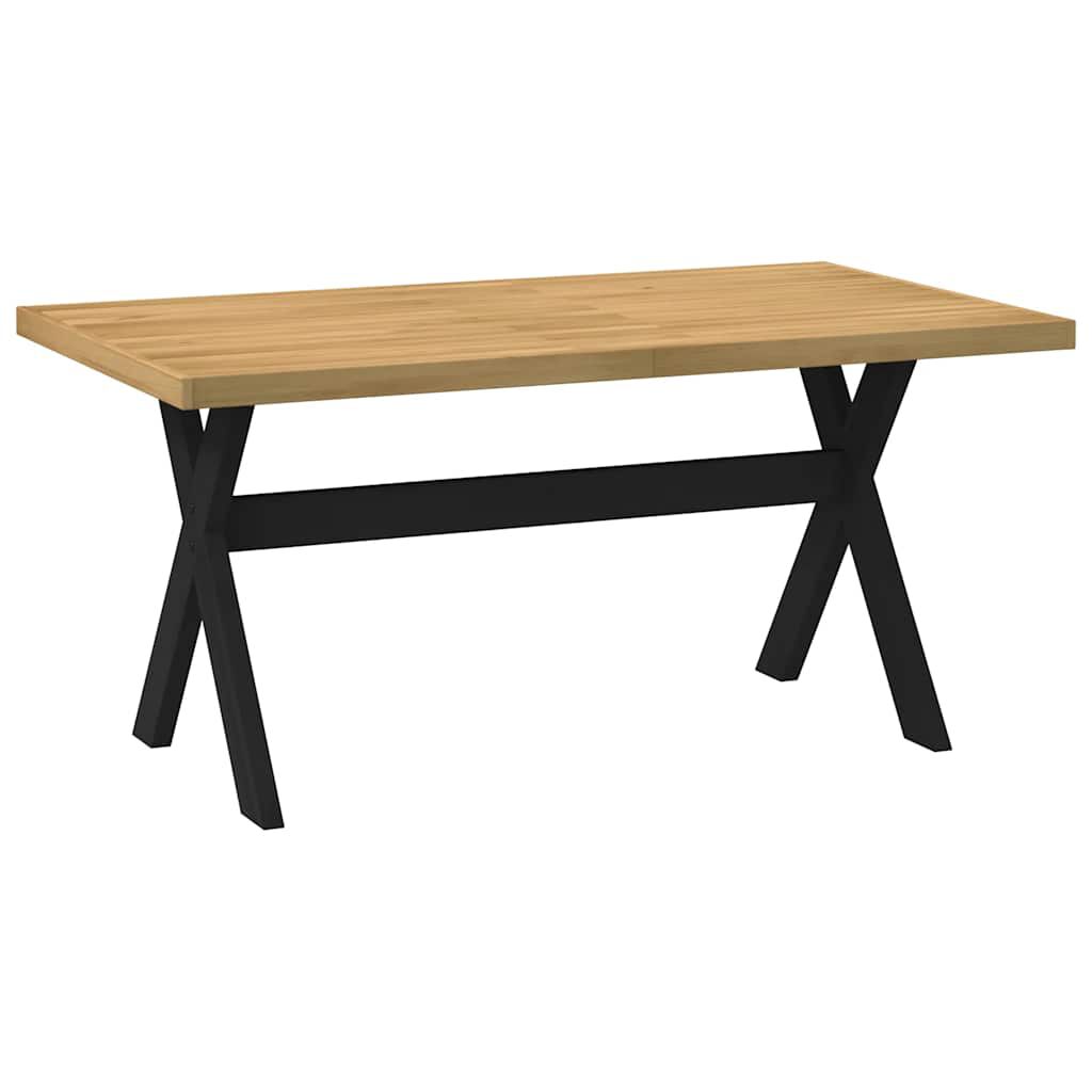 vidaXL Τραπεζαρία NOAIN με πόδια σχήματος X 160x90x75 cm