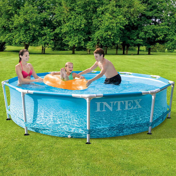 Intex Πισίνα με Μεταλλικό Σκελετό Beachside Metal Frame 305 x 76 εκ.