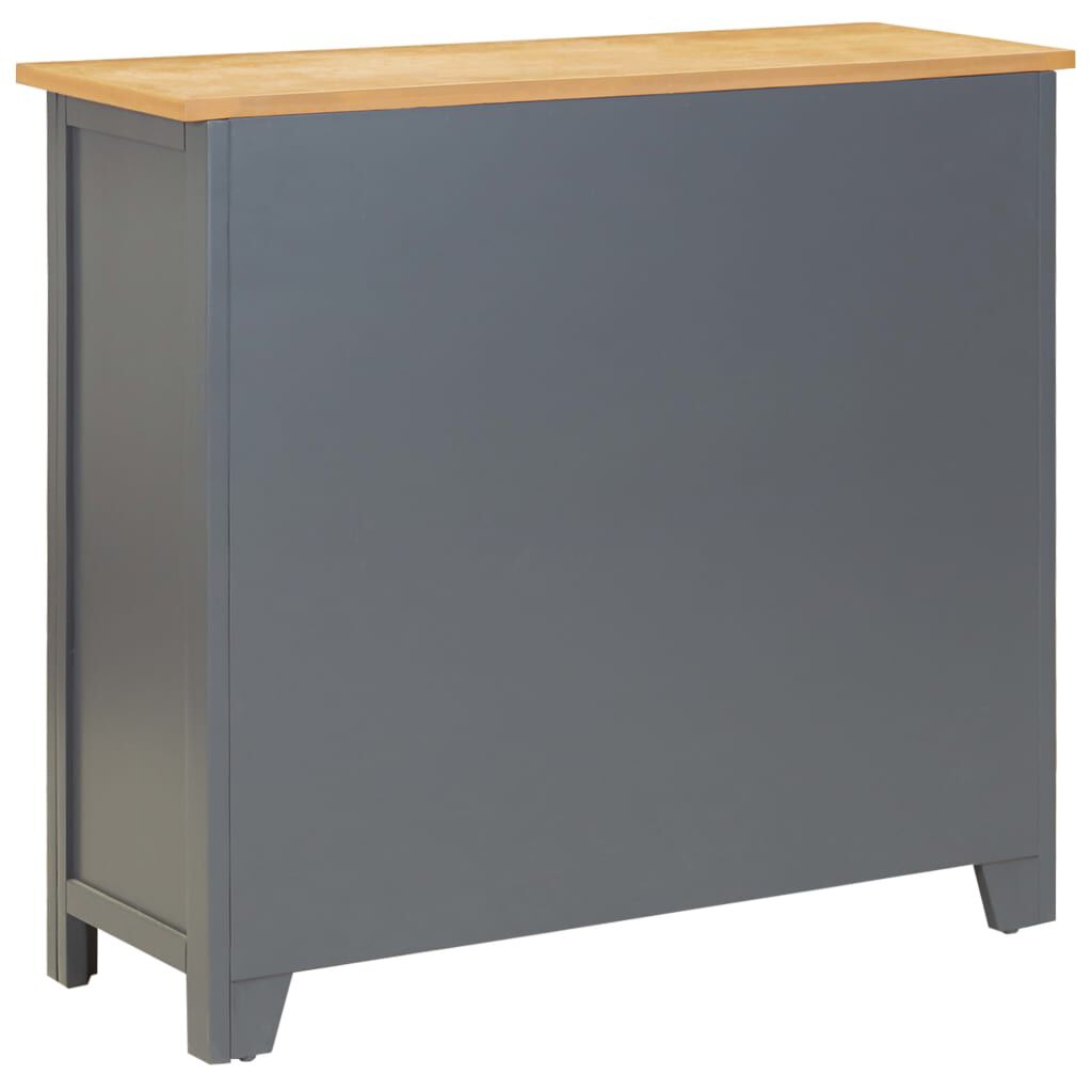 vidaXL Ντουλάπι / Ψηλός Μπουφές 90 x 33,5 x 83 εκ. Μασίφ Ξύλο Δρυός