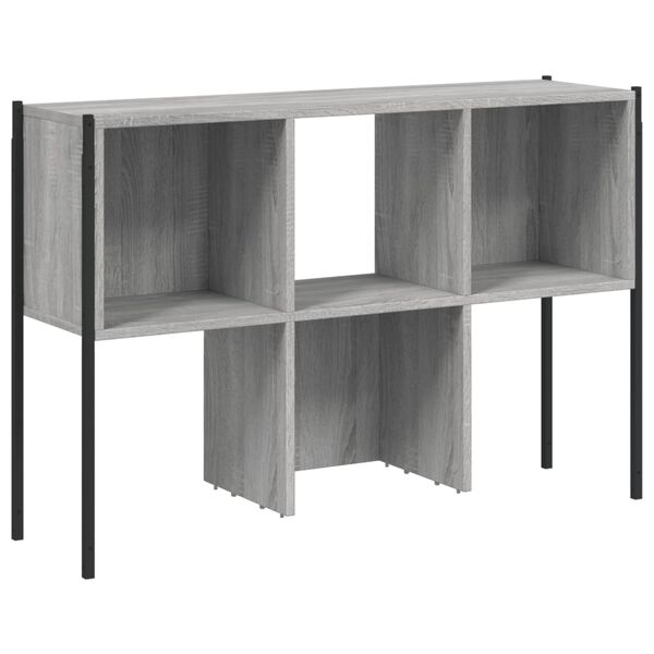 vidaXL Βιβλιοθήκη Γκρι Sonoma 102 x 28 x 172εκ. από Επεξεργασμένο Ξύλο