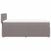vidaXL &Kappa;&rho;&epsilon;&beta;ά&tau;&iota; Boxspring &mu;&epsilon; &Sigma;&tau;&rho;ώ&mu;&alpha; Taupe 90x190 &epsilon;&kappa;.&Upsilon;&phi;&alpha;&sigma;&mu;ά&tau;&iota;&nu;&omicron;