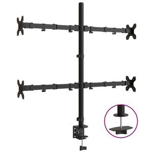 vidaXL &Beta;ά&sigma;&eta; &Omicron;&theta;ό&nu;&eta;&sigmaf; VESA &Mu;&alpha;ύ&rho;&eta; 75/100 &chi;&iota;&lambda;. &alpha;&pi;ό &Alpha;&tau;&sigma;ά&lambda;&iota;