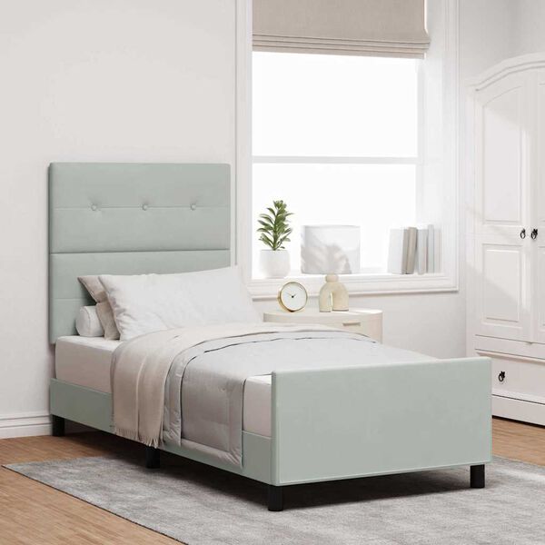 vidaXL &Kappa;&rho;&epsilon;&beta;ά&tau;&iota; &mu;&epsilon; &epsilon;&lambda;&alpha;&tau;ή&rho;&iota;&alpha; &Alpha;&nu;&omicron;&iota;&chi;&tau;ό &gamma;&kappa;&rho;&iota; 90 x 200 cm &Beta;&epsilon;&lambda;&omicron;ύ&delta;&omicron;