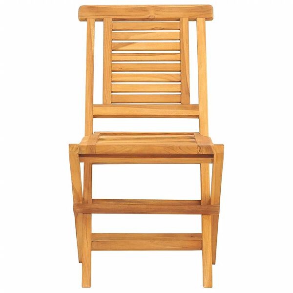 vidaXL Καρέκλες Κήπου Πτυσσόμενες 2 τεμ. 47x63x90 εκ. Μασίφ Ξύλο Teak