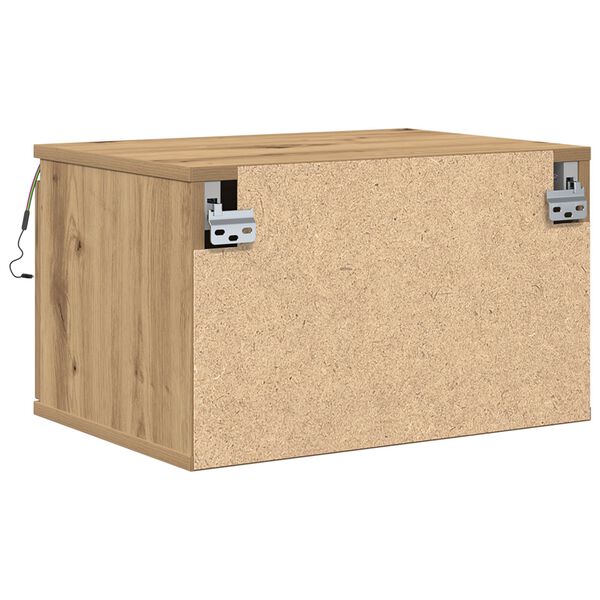 κουζίνας κομοδίνο vidaXL με LED τοίχου Artisan Oak 50x36x30 εκ.