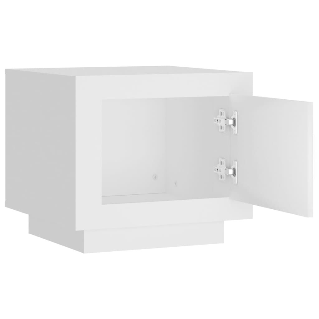 vidaXL Τραπεζάκι Σαλονιού Λευκό 51 x 50 x 45 εκ. Επεξεργασμένο Ξύλο