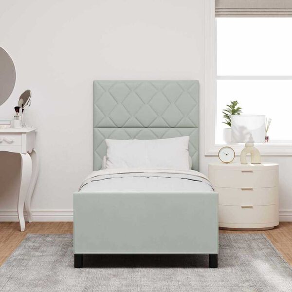 vidaXL &Kappa;&rho;&epsilon;&beta;ά&tau;&iota; &mu;&epsilon; &epsilon;&lambda;&alpha;&tau;ή&rho;&iota;&alpha; &Alpha;&nu;&omicron;&iota;&chi;&tau;ό &gamma;&kappa;&rho;&iota; 90 x 190 cm &Beta;&epsilon;&lambda;&omicron;ύ&delta;&omicron;