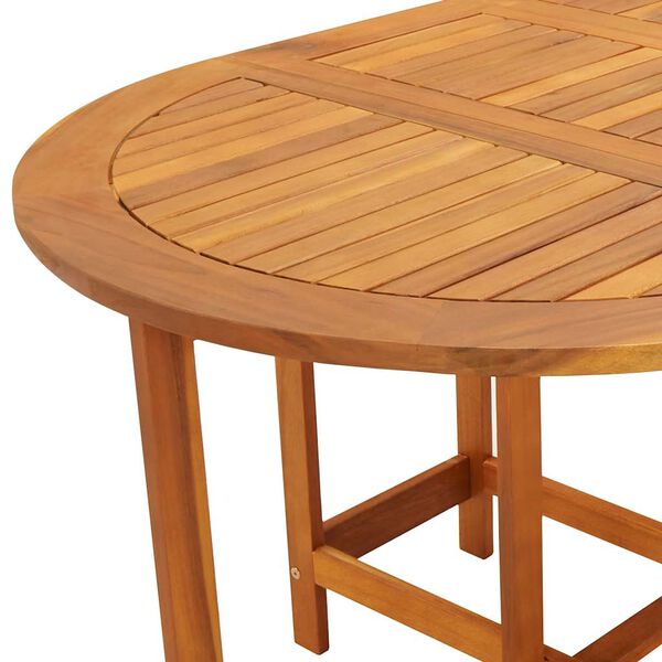 vidaXL Τραπέζι Κήπου 130 x 90 x 72 εκ. από Μασίφ Ξύλο Ακακίας