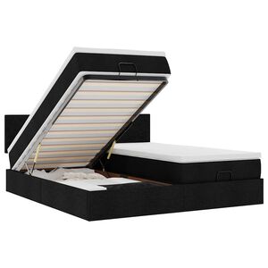 vidaXL &Omicron;&theta;&omega;&mu;&alpha;&nu;&iota;&kappa;ό &kappa;&rho;&epsilon;&beta;ά&tau;&iota; &mu;&epsilon; &sigma;&tau;&rho;ώ&mu;&alpha;&tau;&alpha; &Mu;&alpha;ύ&rho;&omicron; 160x200cm Ύ&phi;&alpha;&sigma;&mu;&alpha;