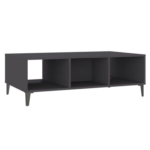 vidaXL Τραπεζάκι Σαλονιού Γκρι 103,5 x 60 x 35 εκ. από Επεξ. Ξύλο
