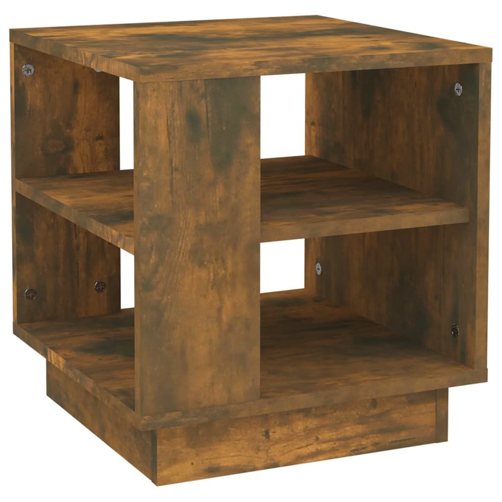 vidaXL Τραπεζάκι Σαλονιού Καπνιστή Δρυς 40x40x43 εκ Επεξεργασμένο Ξύλο