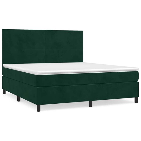 vidaXL &Kappa;&rho;&epsilon;&beta;ά&tau;&iota; Boxspring &mu;&epsilon; &Sigma;&tau;&rho;ώ&mu;&alpha; &Sigma;&kappa;&omicron;ύ&rho;&omicron; &Pi;&rho;ά&sigma;&iota;&nu;&omicron; 180x200&epsilon;&kappa;. &Beta;&epsilon;&lambda;&omicron;ύ&delta;&iota;&nu;&omicron;