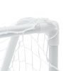 vidaXL Τέρματα Παιδικά 2 Τεμ. Λευκά 64x35x48 εκ. Μεταλλικά με Μπάλα