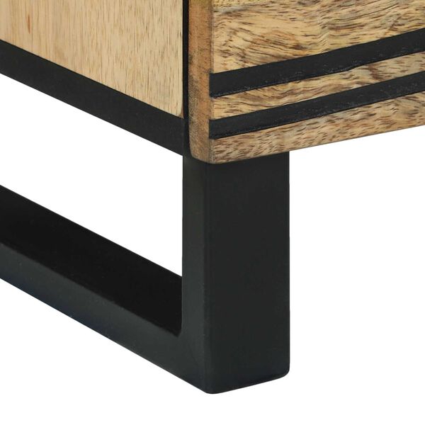 vidaXL Κομοδίνο - 40 x 33 x 46 cm, Σταθερό Κρεβάτι από Μάνγκο