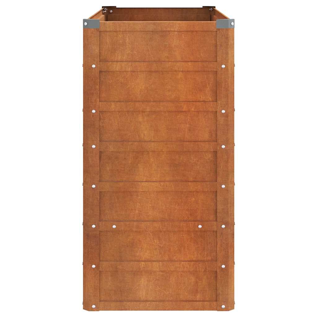vidaXL Ζαρντινιέρα Σκουριασμένο 100x40x77 εκ. Ατσάλι Σκληρυθέν Αέρα