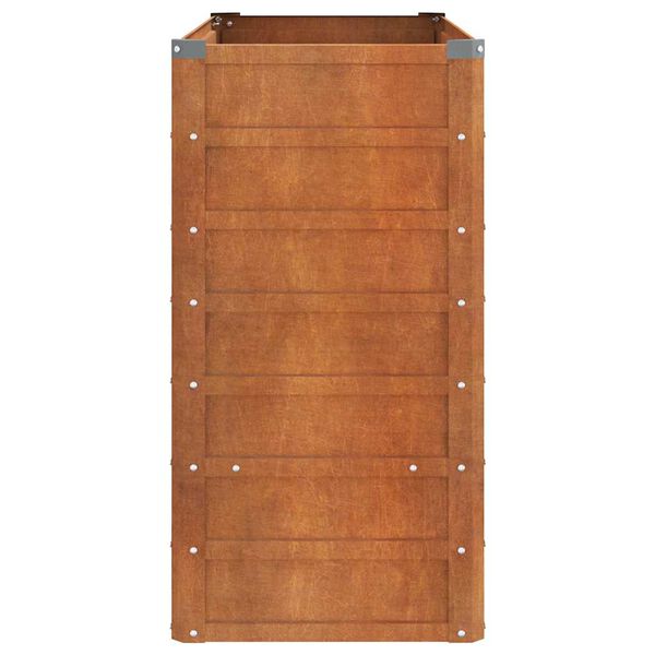 vidaXL Ζαρντινιέρα Σκουριασμένο 100x40x77 εκ. Ατσάλι Σκληρυθέν Αέρα