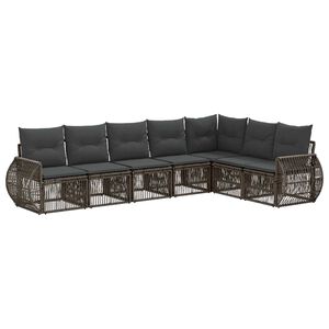 vidaXL &Sigma;&epsilon;&tau; &Kappa;&alpha;&nu;&alpha;&pi;έ &Kappa;ή&pi;&omicron;&upsilon; 7 pcs &Gamma;&kappa;&rho;&iota; &kappa;&alpha;&iota; &Sigma;&kappa;&omicron;ύ&rho;&omicron; &Gamma;&kappa;&rho;&iota; &sigma;&upsilon;&nu;&theta;&epsilon;&tau;&iota;&kappa;ό &rho;&alpha;&tau;ά&nu;